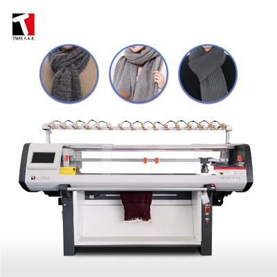 China 1KW Scarf Knitting Machine Double System With Two Stationary Needle Beds for sale
