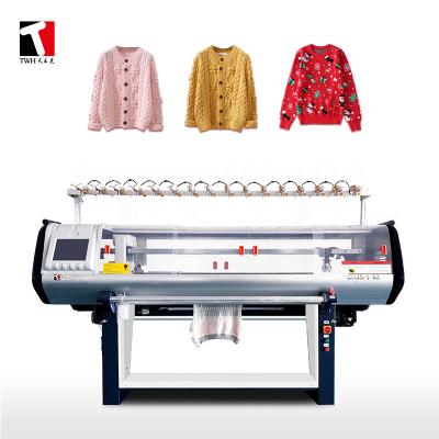 China la máquina para hacer punto plana del suéter 5G, 80inch automatizó la máquina para hacer punto del telar jacquar en venta