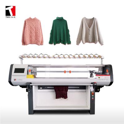 中国 二重システム セーターの平らな編む機械60インチ3Gはコンピュータ化した 販売のため
