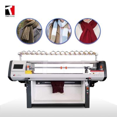 China Flat Bed Knitting Machine For Scarves 80 Inch 16G Double System for sale