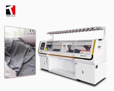 China 72 Inch 7G Knitting Machine To Make Blankets 16 Yarn Feeder for sale