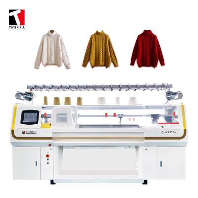 中国 高速1.2m/Sセーターの平らな編むことは証明される52インチのセリウムを機械で造る 販売のため