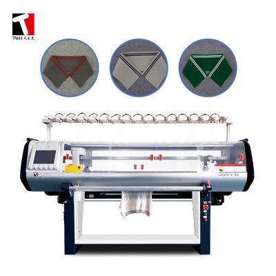 China 72 Inch 14G Flat Knit Collar Machine Automatic With 6 Yarn Feeders for sale
