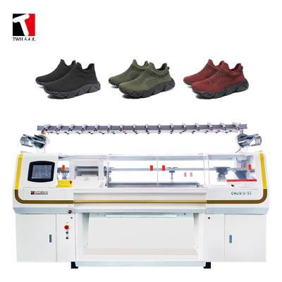China Double System Flat Shoe Upper Knitting Machine 1.2m/S 80 Inch for sale