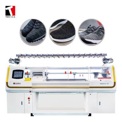 中国 靴甲革の自動平らな編む機械60インチ3システム 販売のため