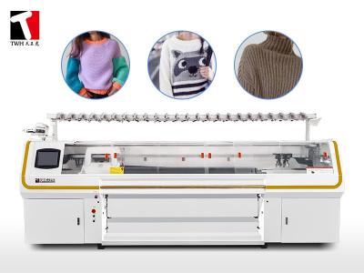 China 110V/220V Computerized Flat Bed Knitting Machine 52 Inch 14G for sale