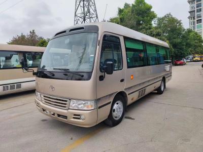 China 23 Seats Used Coaster Bus with Sealing Window Manual Transmission for sale