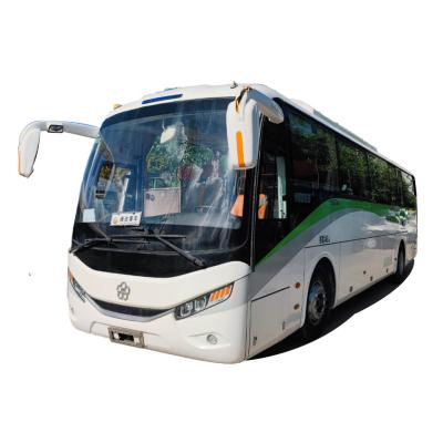 China Guangtong Gebruikte elektrische bus met 46 zitplaatsen Gebruikte reisbus geproduceerd in december 2017 Te koop