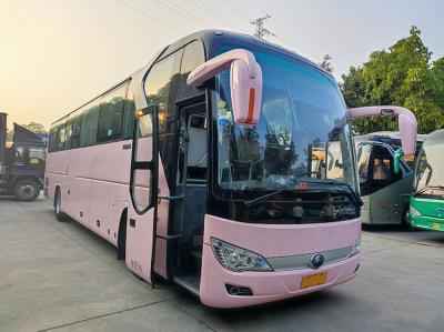 China Luxury Pink Used Yutong Buses  Euro 5 LHD Used Diesel Shuttle Bus For Sale for sale