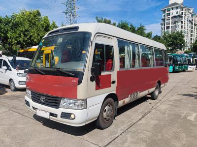 China 23 Seats Toyota Coaster Second Hand Tour Bus with Manual Transmission for sale
