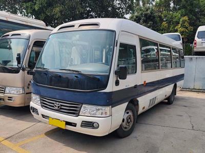 China LHD 23 Seats Used Coaster Bus , Toyota Used Diesel Coaches for sale