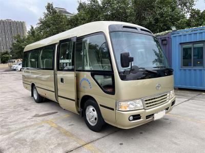 China Manual Transmission Used Mini Coach Euro 3 LHD Used 20 Passenger Bus for sale