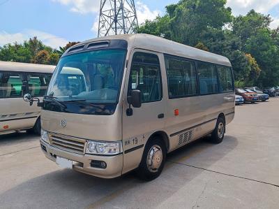 China Golden Dragon Gebruikte kleine bestelwagens 19 zitplaatsen Euro 4 LHD AC Met handgeschakelde transmissie Te koop