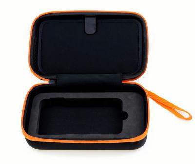 China Zipper 3C MP4 EVA Protective Case Hermitshell Hard Travel With Orange Strip for sale