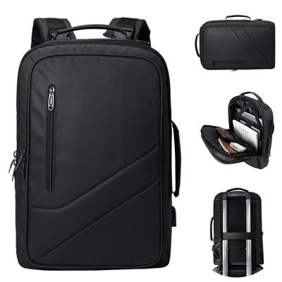 China Black Waterproof Durable Backpack Ultra Slim Laptop Business Durable  Fiberglass for sale
