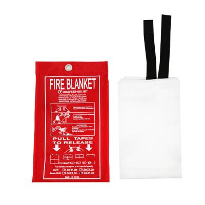 China Silicone Coated 1.0mm Fiberglass Emergency Fire Blanket 2mx2m OEM Accepted for sale