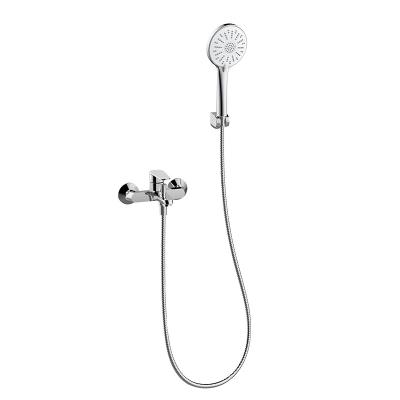 China El mezclador de la ducha de la mano del ABS fijó el cuarto de baño Handshower de Chrome fijó contemporáneo en venta