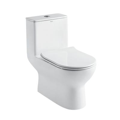 China Siphon Flush 1.1 Gpf Elongated Round One Piece Toilets D707×W370×H715mm for sale