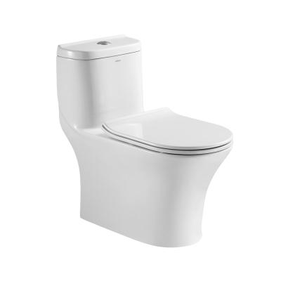 China 0.8/1.28 GPF Dual Flush Elongated One Piece Toilets Water Efficient for sale