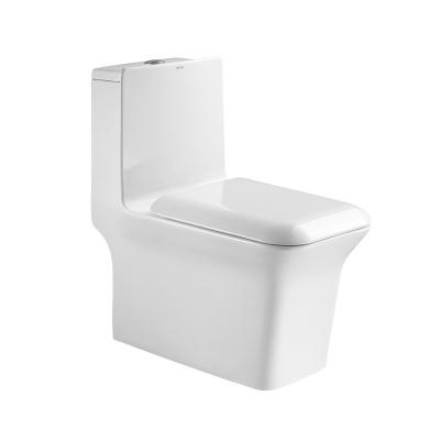 China Dual Flush Elongated One Piece Commode Seat Included for sale
