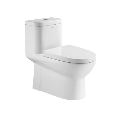 China Round Bowl 1.1GPF One Piece Toilets  Siphon Flush 4L for sale