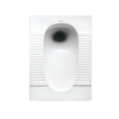 China Glazed Ceramic Squatting Pan With S Tray Bathroom Squat Toilet for sale