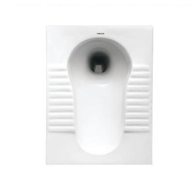 China White 6L Ceramic Toilet Squatting Pan With Trapway 530x425x305mm for sale