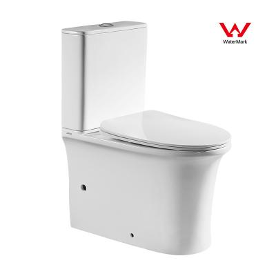 China Washdown Two Piece Ceramic Toilet 654*398*810mm For Bathroom for sale