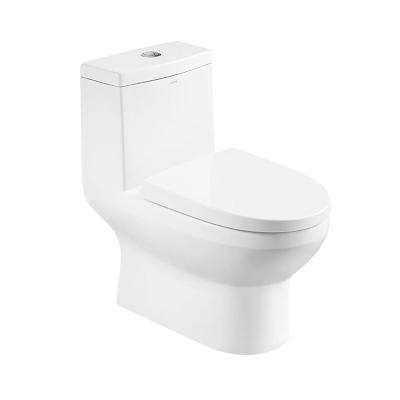 China One Piece Ceramic Toilet Set 685×370×725mm Siphonic Flushing for sale