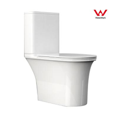 China ARROW Two Piece Toilets , Sanitary Ware 180mm S And P Trap Toilet Elongated for sale