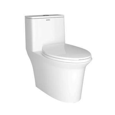 China Toilet Bathroom S-Tray 300mm Siphonic Ceramic One Piece Toilet Water Tank Flush Closestool for sale
