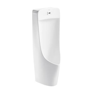 China 358x360x1025mm Floor Standing Urinal , Ceramic Sensor Flush Urinal For Men for sale