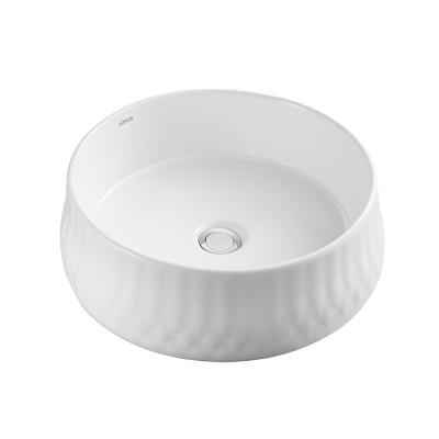 China Weißes glasig-glänzendes Badezimmer Countertop-Becken 456x456x146mm ohne Überlauf zu verkaufen