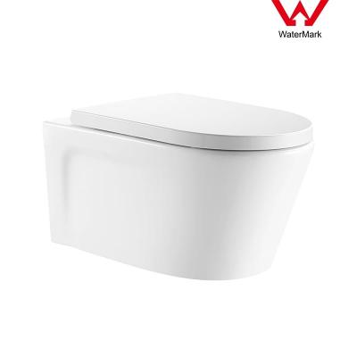 China Watermark Wall Hung Toilet 530x364x345mm Portable Lavatory Sanitary Ware Bathroom for sale