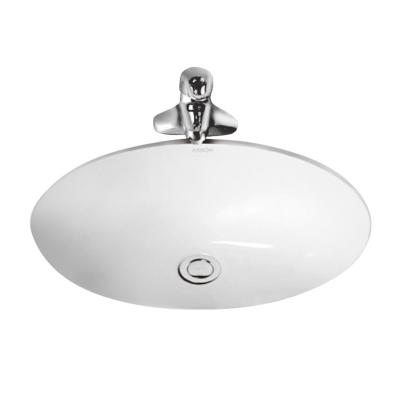 China AP402 Sanitary Ware Lavatory Wash Basin White Color With Overflow for sale
