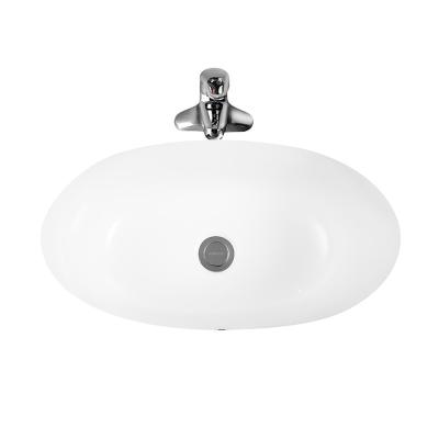 China ARROW AP4011 Oval Under Counter Wash Basin White Ceramic Material for sale