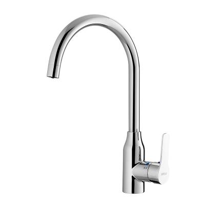 China 388mm 220.4mm Hot And Cold Water Kitchen Faucet Polished Finish for sale