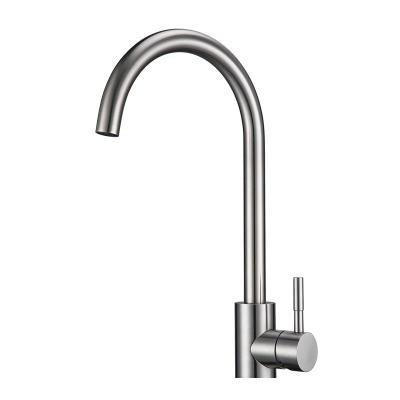 China SUS304 Stainless Steel Kitchen Sink Faucet Brushed Finish Color for sale