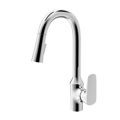 China N11C611 Kitchen Mixer Faucet , Pull Out Sprayer Faucet Single Handle One Hole for sale