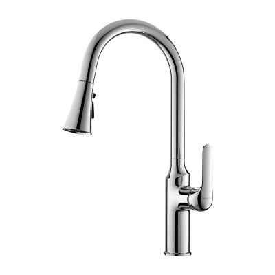China 450.3mm 275.5mm Kitchen Mixer Faucet With Sprayhead Swivel Spout for sale