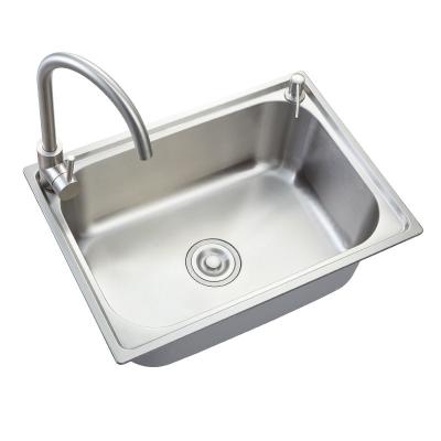 China Undercounter Stainless Steel Bar Sink 530x380x200mm Single Bowl for sale