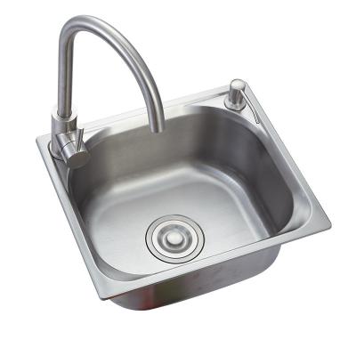 China 304 Under Counter Stainless Steel Sink Brushed One bowl Family Use for sale