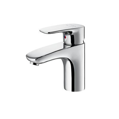 China ARROW Polished Basin Mixer Faucet , 145mm Hot Cold Water Mixer Tap for sale
