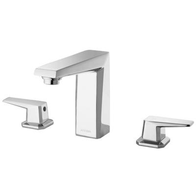 China Two Handle Bathroom Faucets Single Hole 341mm 145mm for Washroom for sale