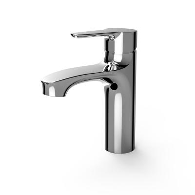 China Basin Mixer Taps Chrome Single Handle Faucets Vanity Basin Washroom Lavatory Bathroom for sale