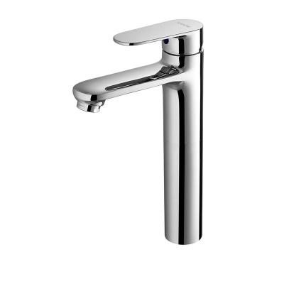 China Washroom Basin Faucets Design Single Handle Water Tap Brass Body Counter Top Faucet Taps for sale