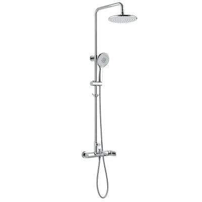 China Bathroom Lifting Round Shower Set 229mm 125mm ABS Head / Hand Shower for sale