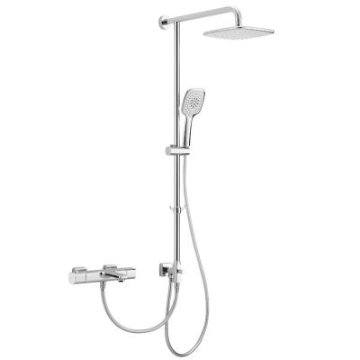 China H 1000mm Hand Shower Mixer Set , Square Head Thermostatic Waterfall Shower for sale