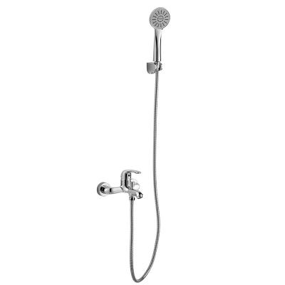 China Wall-mounted Handshower Bathroom Single Lever Bath Round Shower Household Sanitary Ware for sale