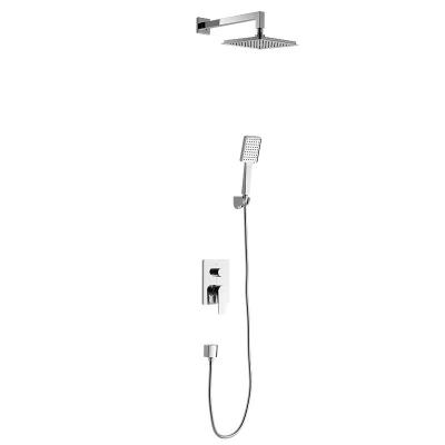 China Shower Set Concealed Wall Brass Rain Shower Set Bathroom grifos de ducha China Manufacturer for sale